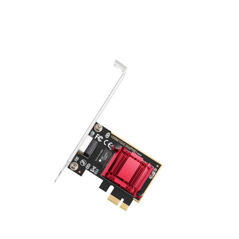 CUDY 2.5Gbps PCI Express Adapter, Realtek Chipset, 2.5G/1000M/100M/10M Auto Adaptive,  IEEE802.3ad,  IEEE802.3az