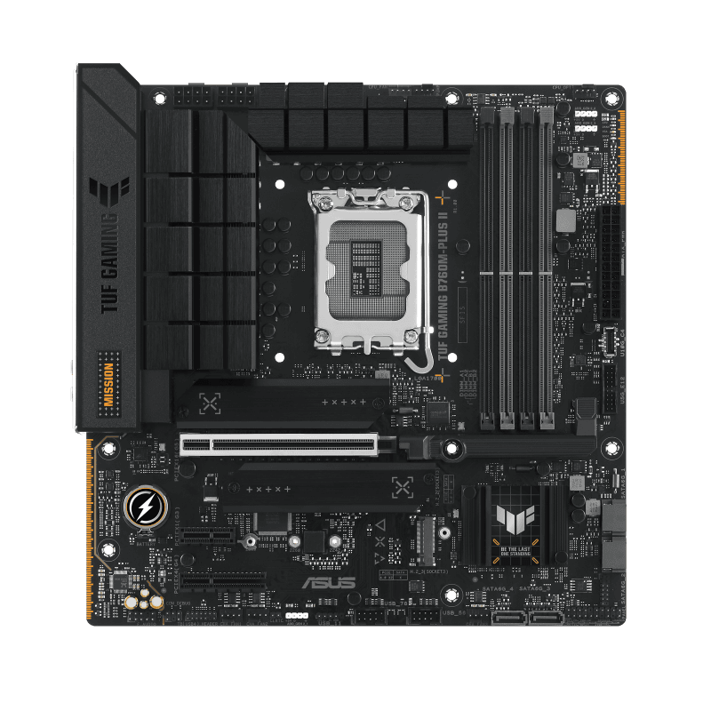 Placa de baza ASUS TUF GAMING B760M-PLUS II, LGA 1700, DDR5, Micro-ATX