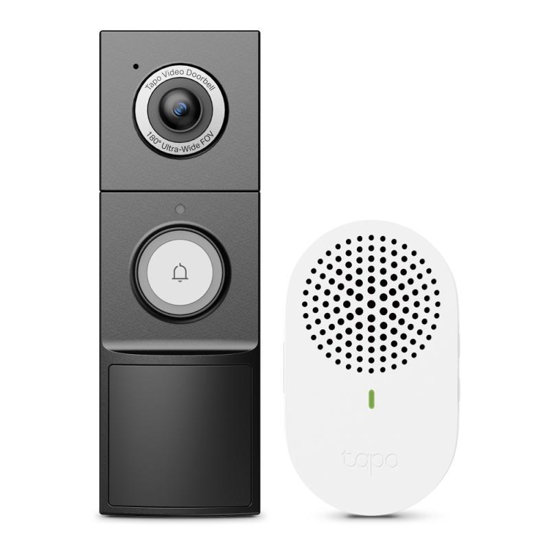 Video Doorbell Camera 1×Tapo D235 + 1×Tapo D100C SPEC: 2.5K 5MP(2560x1920), 2.4 GHz, Battery Powered or Hardwired