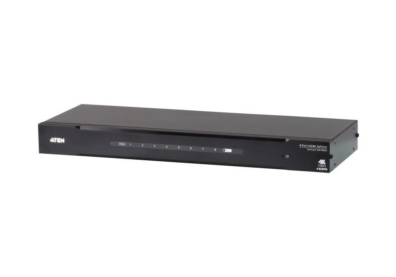 Splitter HDMI Aten VS0108HB; Video Type portul: HDMI, Iesire video: 8x HDMI. Rezoluţia maximă: 4096 x 2160 Pixel