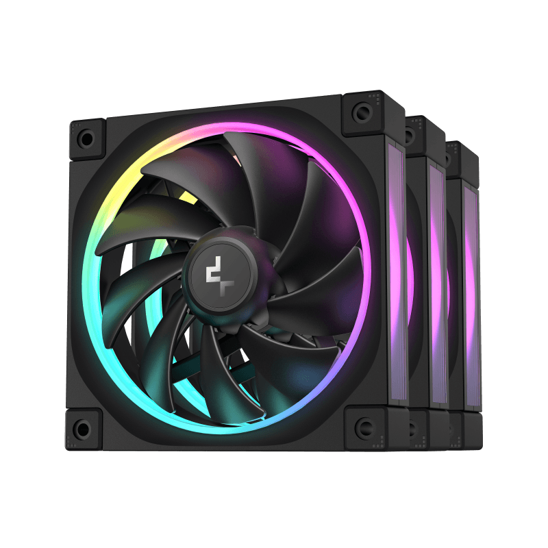 Ventilator Carcasa DEEPCOOL FL12-3 in 1, 12 cm, 2150 RPM, 3 ventilatoare, RGB