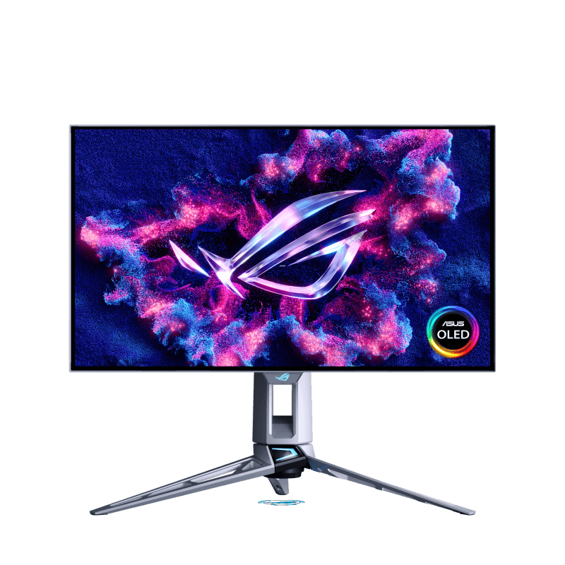 Monitor Gaming ASUS ROG Swift OLED PG27AQWP-W, 26.5", 2560 x 1440 pixeli, Silver, 2 ani Garantie