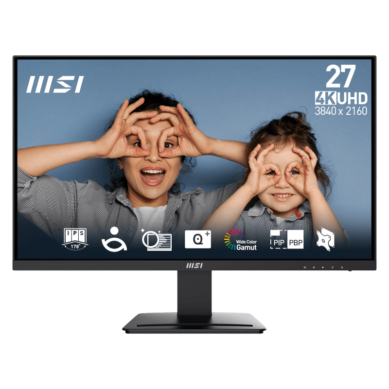 Monitor Consumer MSI PRO MP273U, 27", 3840 x 2160 pixeli, Black, 2 ani Garantie
