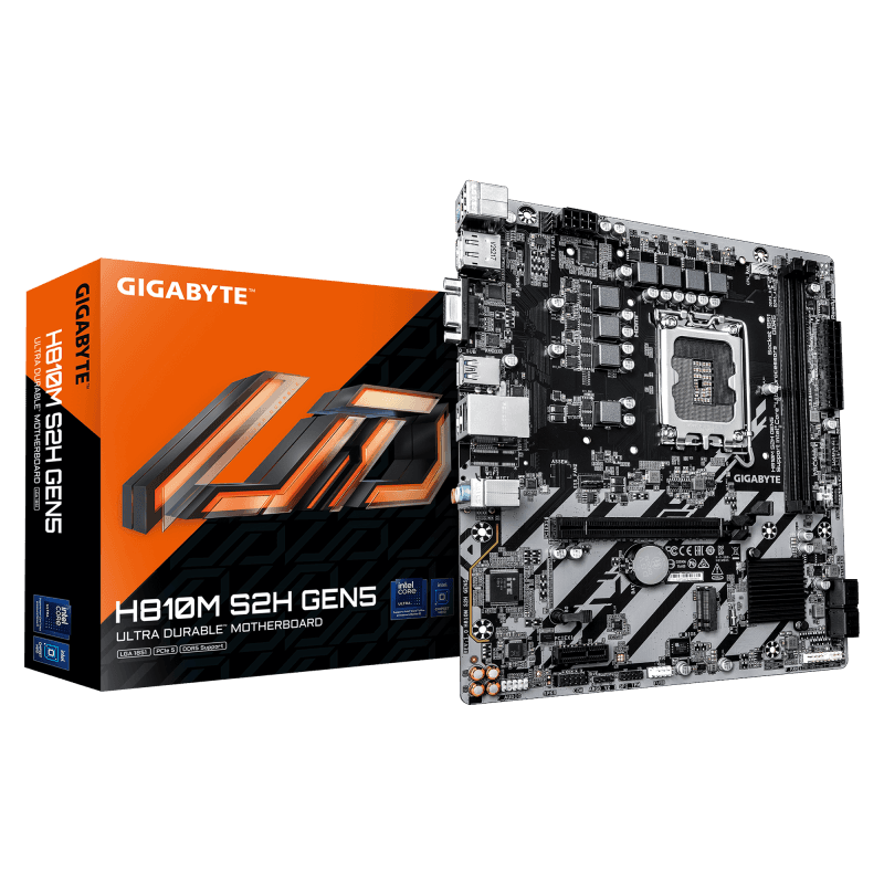 Placa de baza Gigabyte H810M S2H GEN5, Socket 1851, DDR5, Micro-ATX