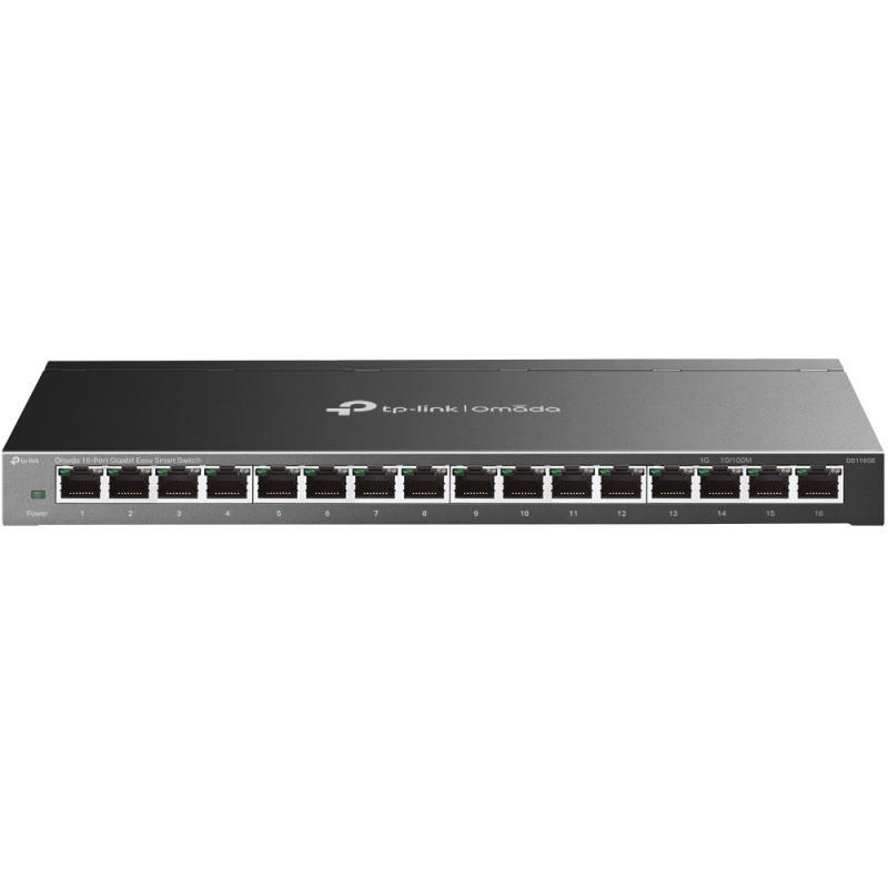 Omada 16-Port Gigabit Easy Smart Switch PORT: 16× Gigabit RJ45 Ports SPEC: Desktop Steel Case FEATURE: