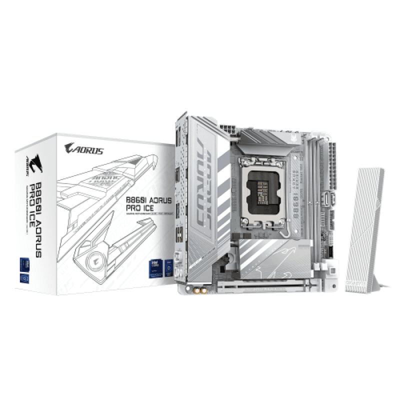 Placa de baza Gigabyte B860I AORUS PRO ICE, Socket 1851, DDR5, Mini-ITX