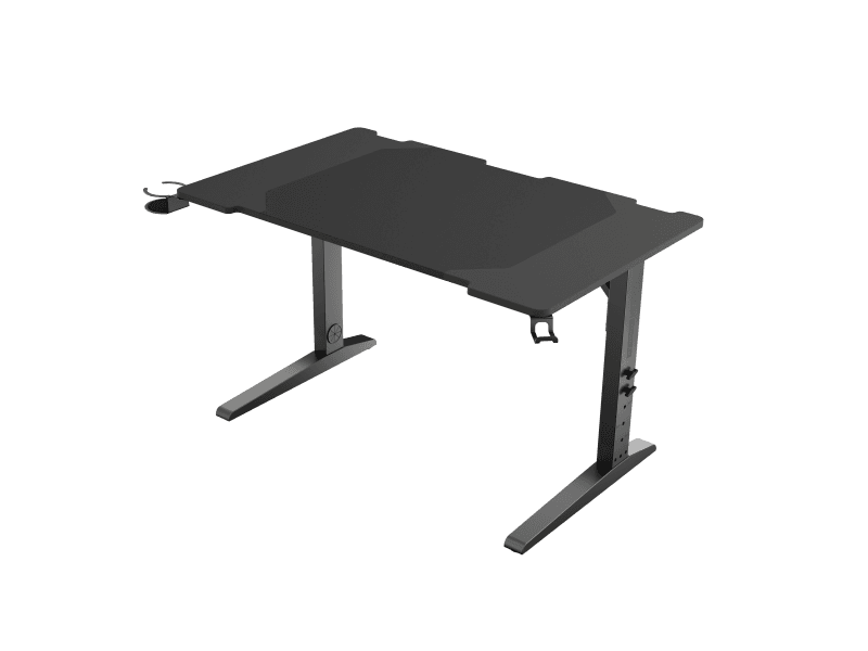 Birou gaming Genesis Holm Modular 120, material metal MDF, reglabil pe inaltime 70 - 90 cm, iluminare RGB