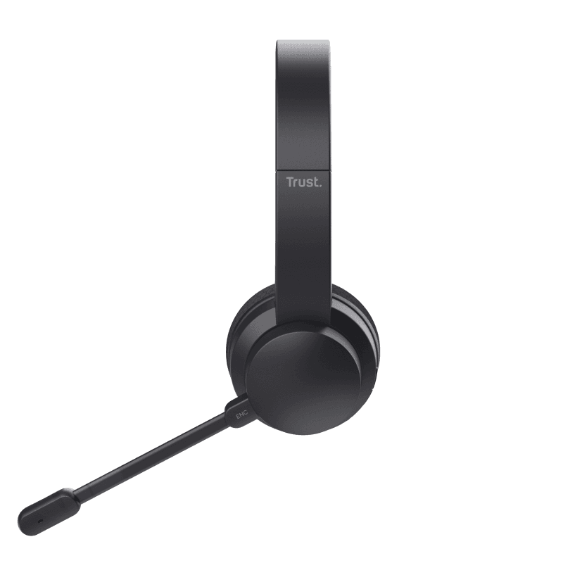 Casti Head-band Trust Ayda, Wireless/Wired, Negru