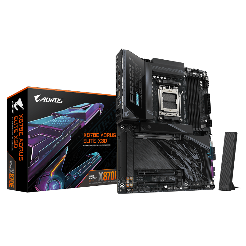 Placa de baza Gigabyte X870E AORUS ELITE X3D, Socket AM5, DDR5, ATX