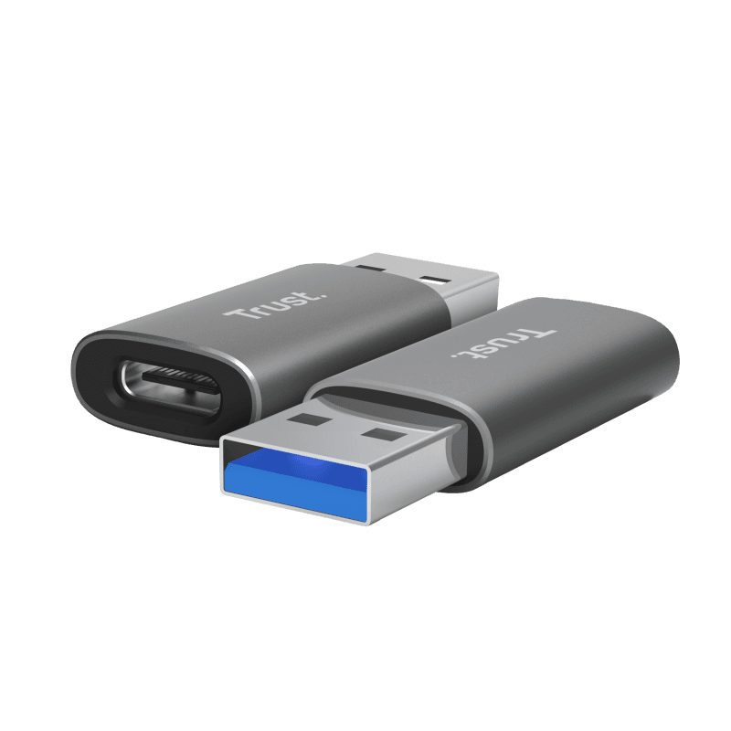 Hub USB Trust Calyx USB-C, 2 porturi, Gri