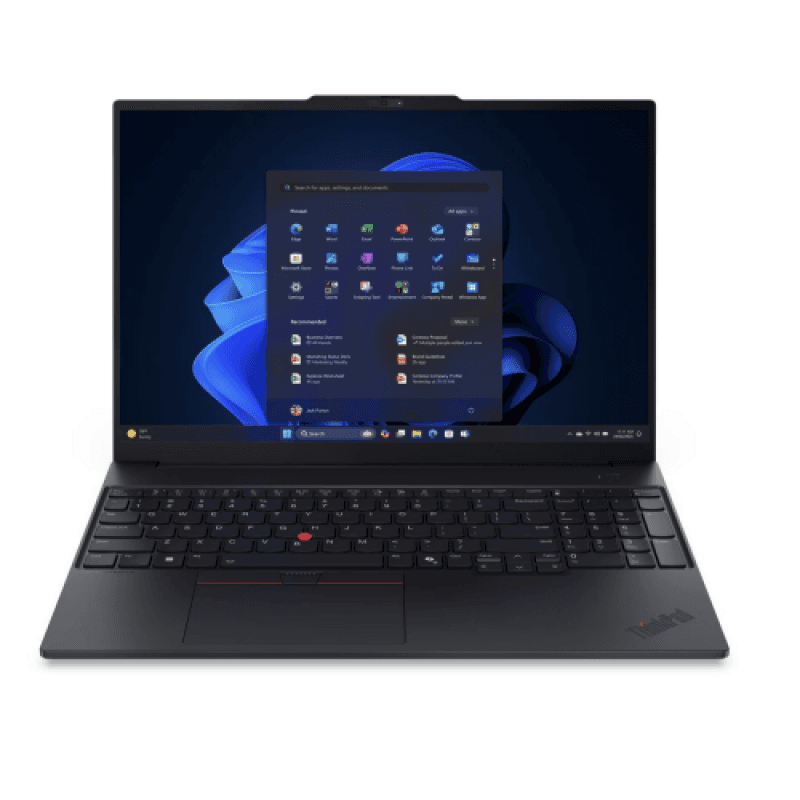 Laptop Business Lenovo ThinkPad E16 Gen 3, cu procesor AMD Ryzen 5 220, 16'' IPS, 16 GB DDR5, 512 GB SSD