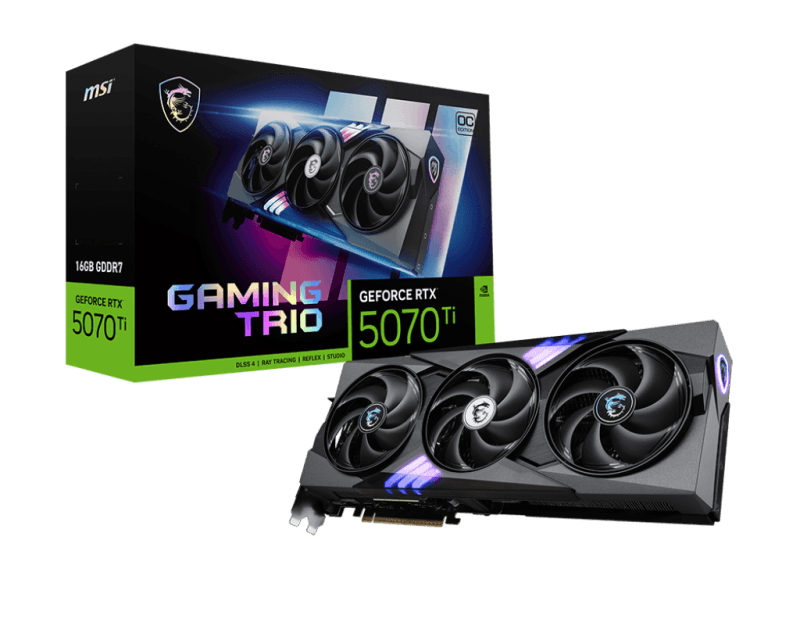 Placa video MSI GeForce RTX 5070 TI, 16GB GDDR7, PCI Express 5.0, 256-bit