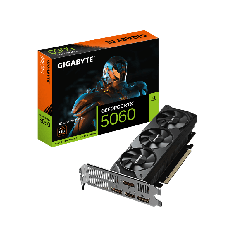 Placa video Gigabyte GeForce RTX 5060 OC LOW PROFILE, 8GB GDDR7, PCI Express 5.0, 128-bit