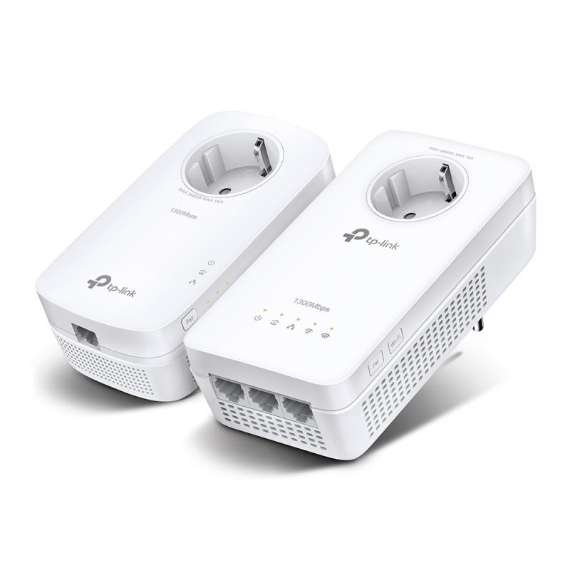 AV1300 Gigabit Passthrough Powerline AC1200 Wi-Fi Kit KIT: 1× TL-WPA8631P + 1× TL-PA8010P TL-WPA8631P: SPEED: 300 Mbps