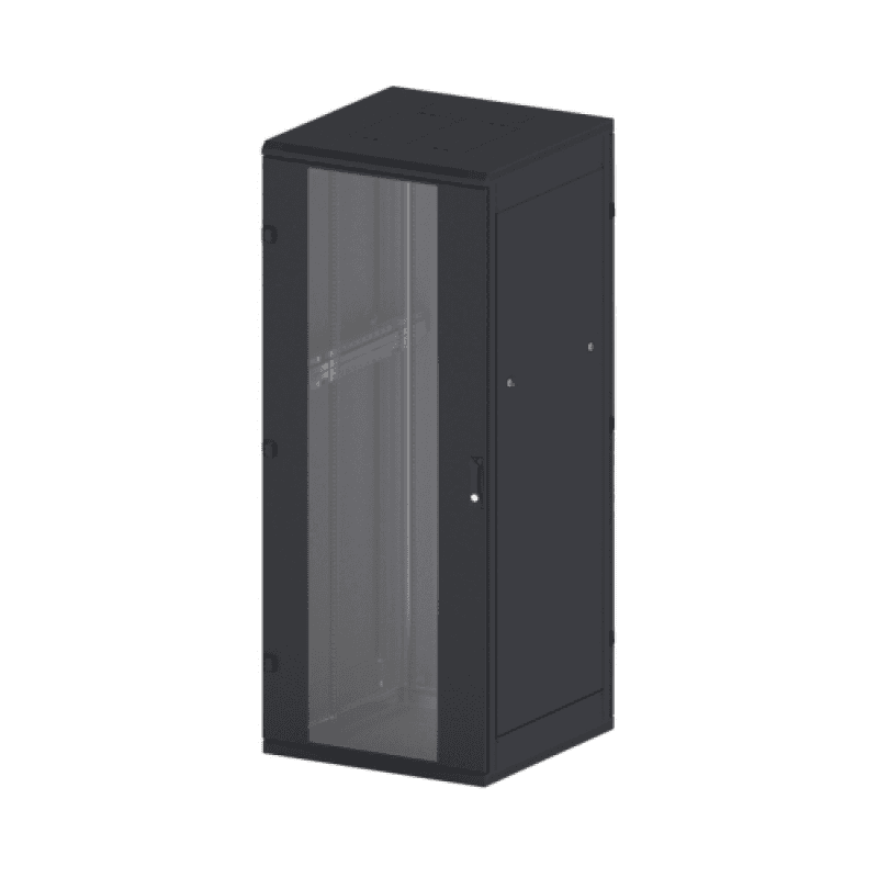 Rack de podea 19 Triton 22U 800x800mm usa fata sticla panouri laterale/spate detasabile sectiuni pentru ventilatie