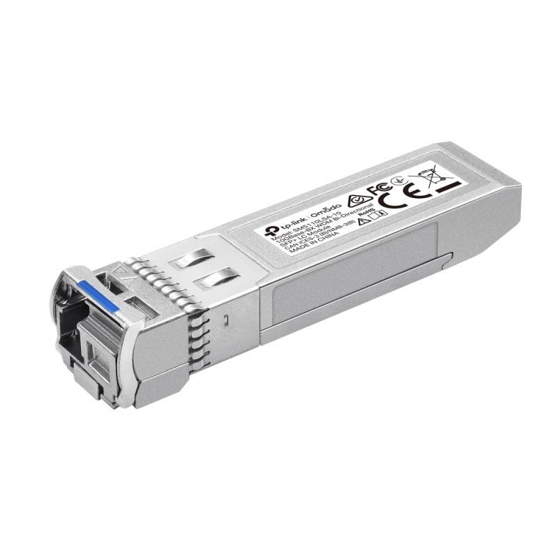 Omada 10Gbase-BX Single-Mode WDM Bi-Directional SFP+ Module SPEC: LC/UPC Connector, TX:1330nm/RX:1270nm, Single-mode
