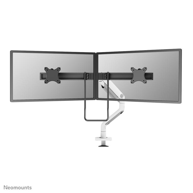 Brat dublu monitor Neomounts DS75S-950WH2; pentru display-uri cu diagonale 17"-32"