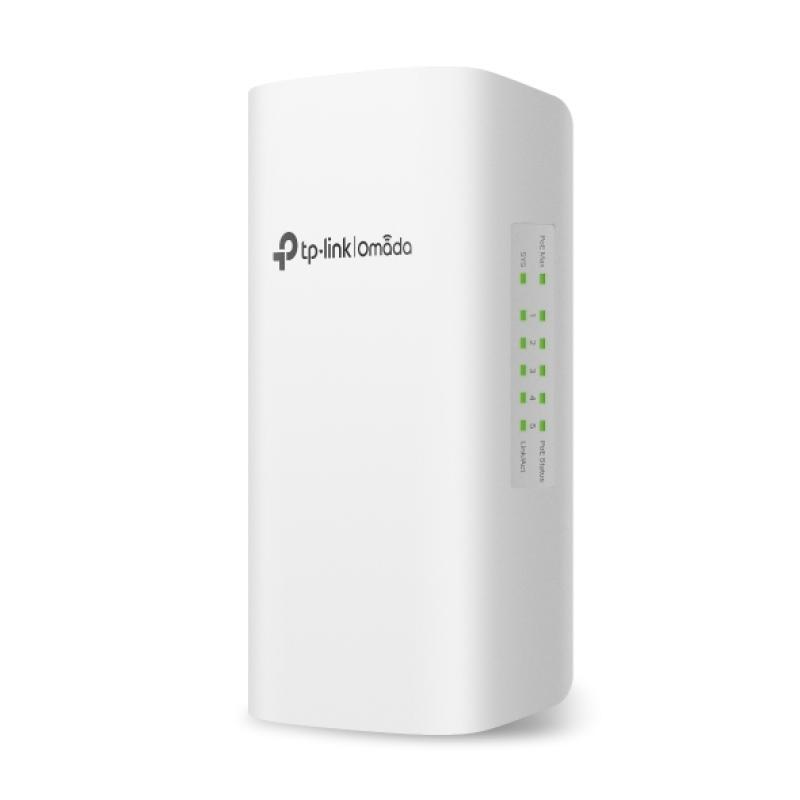 Omada 5-Port Gigabit Smart Switch with 1-Port PoE++ in and 4-Port PoE+ out PORT: 1× Gigabit PoE++ input Ports