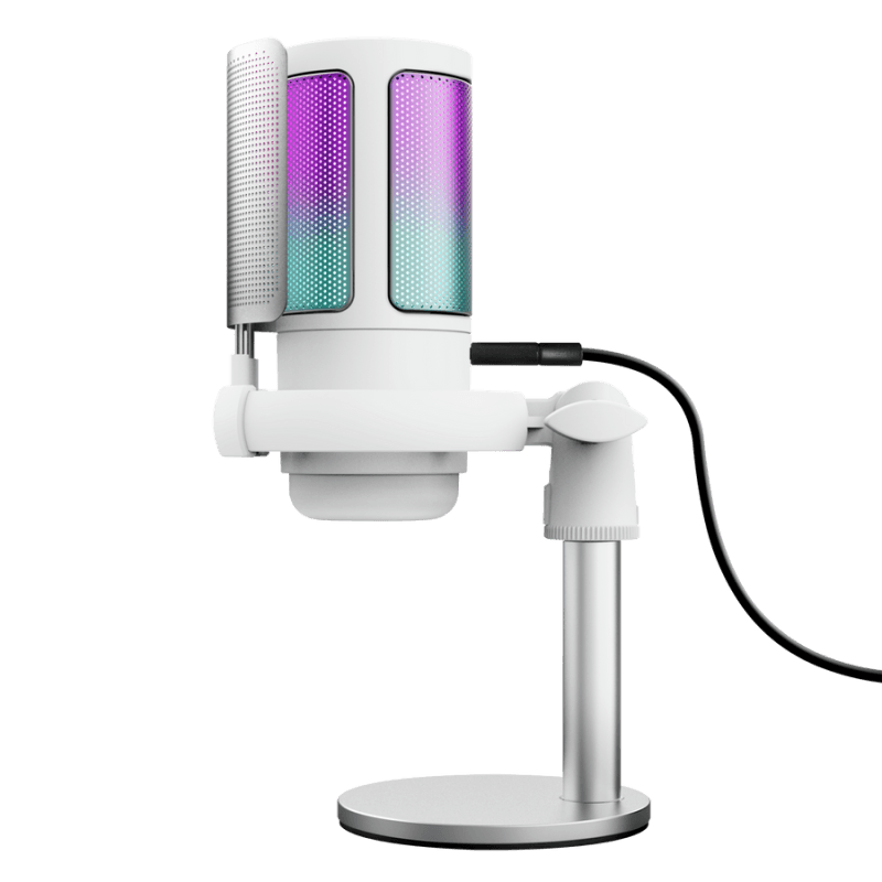 Microfon Trust GXT 238W Auron, tip Condenser, USB-C, LED backlight