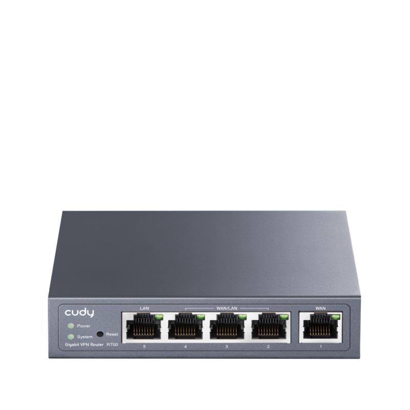 CUDY Gigabit Multi-WAN VPN Router, 1 GbE WAN,  1GbE LAN, 3 Configurable WAN/LAN,  Load balancing,  Link Backup