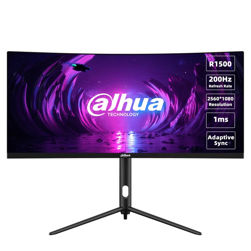 Monitor Gaming Dahua LM30-E330CA, 30", 2560 x 1080 pixeli, Black, Red, 3 ani Garantie