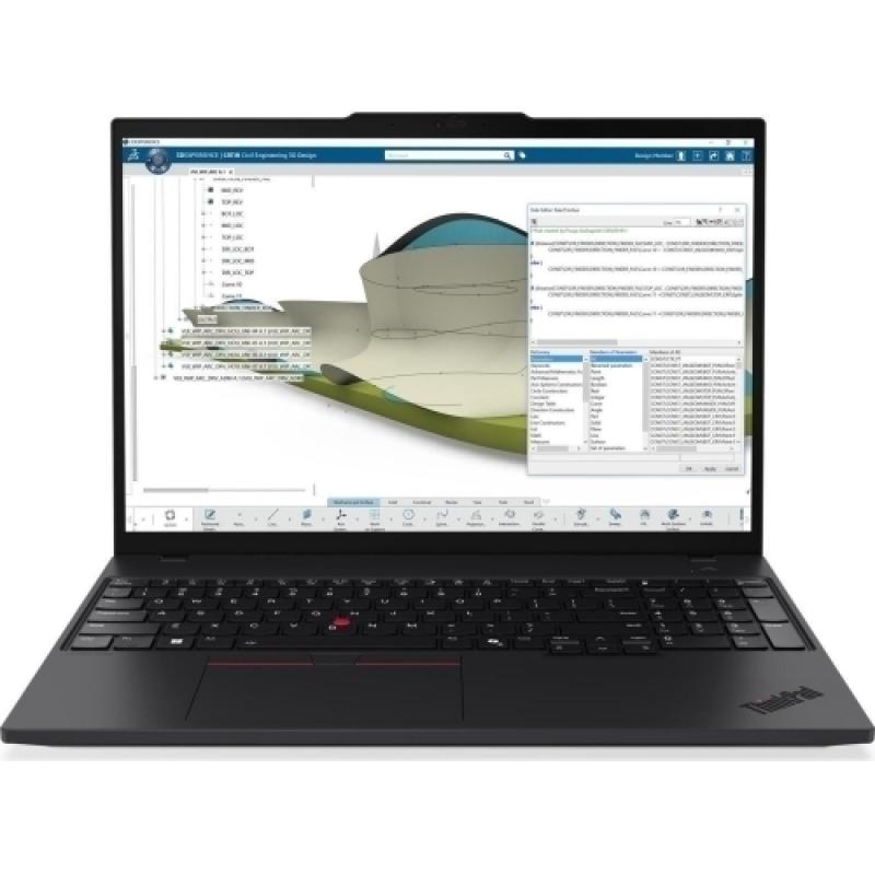 Laptop Workstation Lenovo ThinkPad P16s Gen 4, cu procesor Intel Core Ultra 7 265H, 16'' IPS, 64 GB DDR5, 2 TB