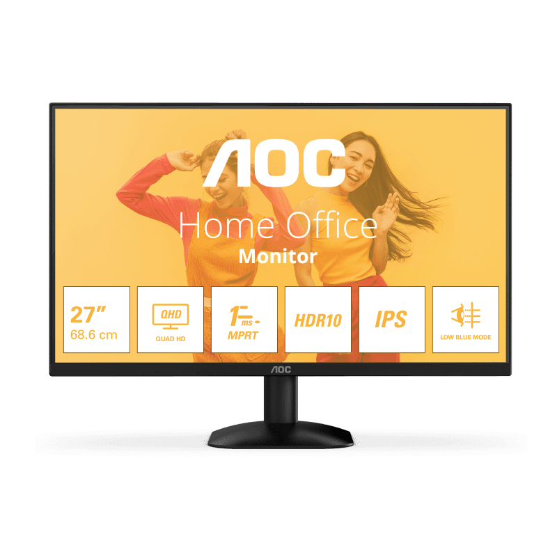 Monitor Consumer AOC Q27B35E, 27", 2560 x 1440 pixeli, Black, 3 ani Garantie