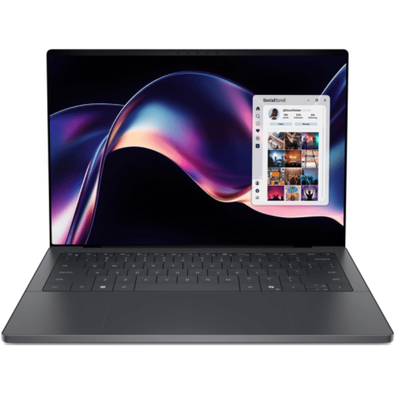 Laptop Consumer Dell XPS 14, cu procesor Intel Core Ultra 7 358H, 14'' OLED, 32 GB LPDDR5x, 1 TB, Intel Arc B390