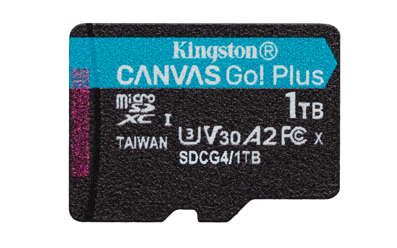 Card de memorie Kingston Canvas Go Plus Micro-SDXC, 1 TB, Clasa 10 + Adaptor