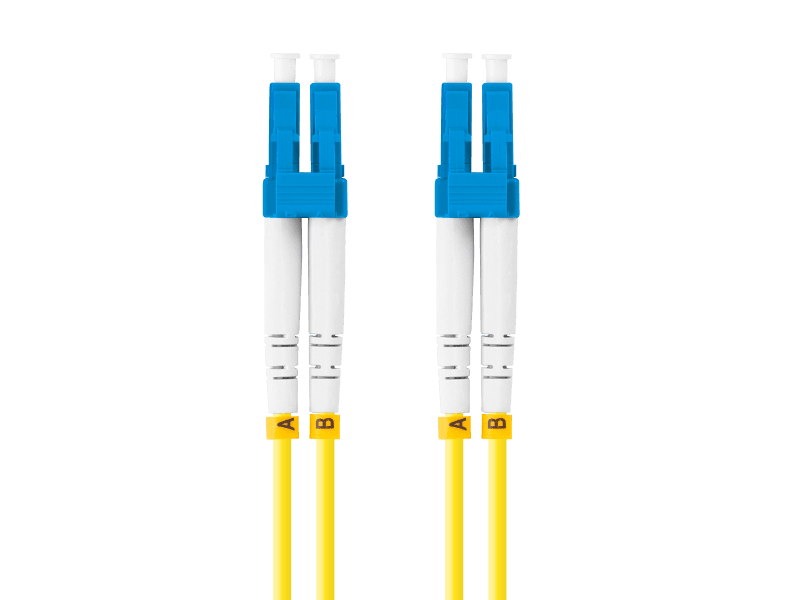 Patch cord fibră SM LC/UPC-LC/UPC duplex 1 m LSZH G657A1 3,0 mm galben