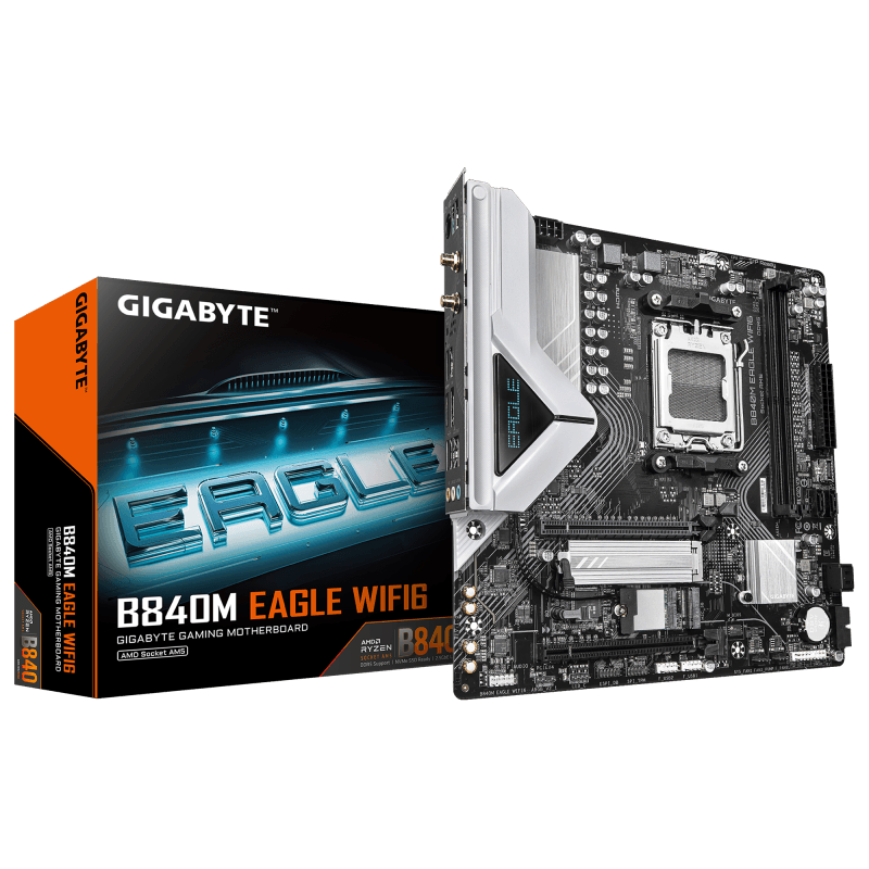 Placa de baza Gigabyte B840M EAGLE WIFI6, Socket AM5, DDR5, Micro-ATX