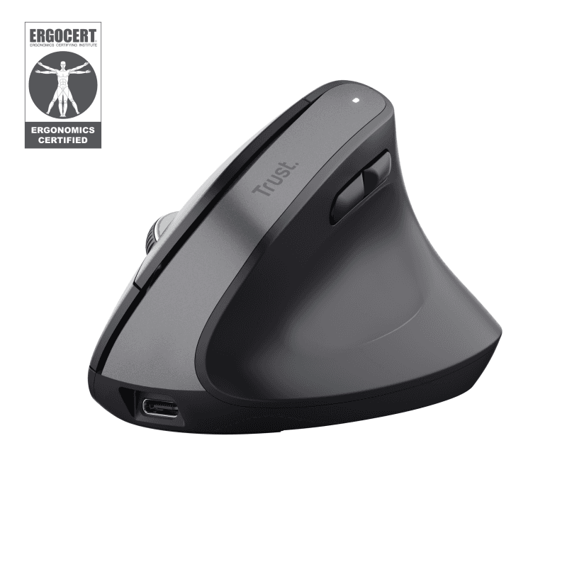 Mouse Wireless Trust Bayo+, 2400 DPI, Negru
