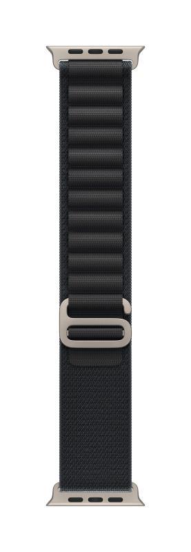 Curea pentru Apple Watch 49mm Black Alpine Loop - Small - Natural Titanium Finish