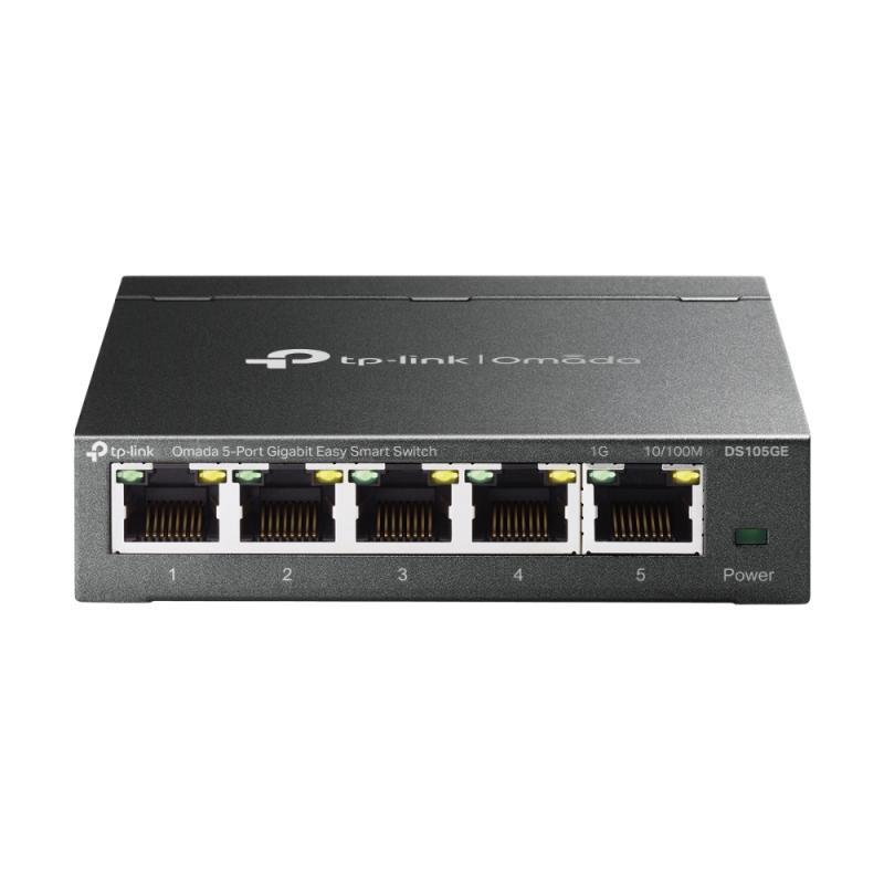 Omada 5-Port Gigabit Easy Smart Switch PORT: 5× Gigabit RJ45 Ports SPEC: Desktop Steel Case FEATURE: MTU/Port/Tag-based