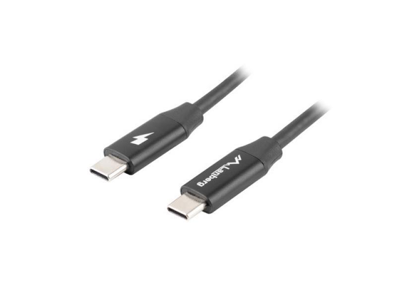 Lanberg CA-CMCM-40CU-0010-BK. Cable length: 1 m. Connector 1: USB C, Connector 2: USB C, USB version: USB 2.0