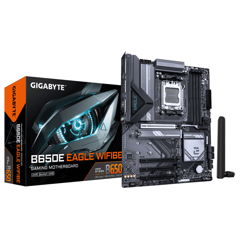 Placa de baza Gigabyte B650E EAGLE WIFI6E, Socket AM5, DDR5, ATX