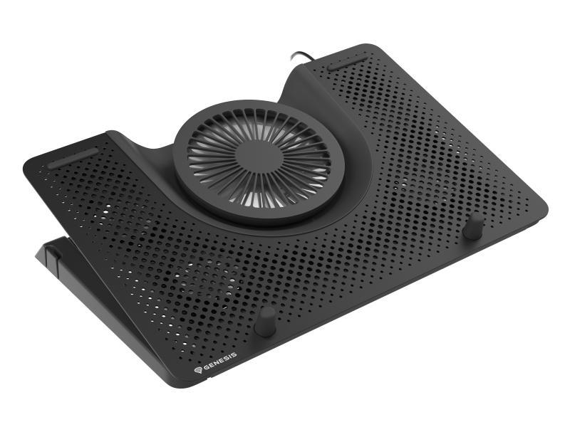 Stand/Cooler laptop Genesis Oxid 550 , dimensiune maxima laptop 17.3", 4 ventilatoare 60 mm + 1 ventilator 140mm