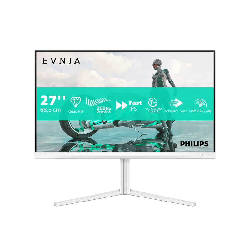 Monitor Consumer Philips Evnia 27M2N3501PA/00, 27", 2560 x 1440 pixeli, White, 3 ani Garantie
