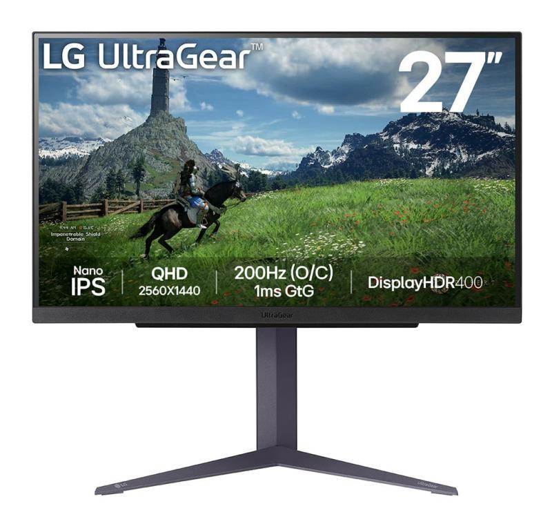 Monitor Consumer LG 27GS85Q-B, 27", 2560 x 1440 pixeli, Black, 2 ani Garantie