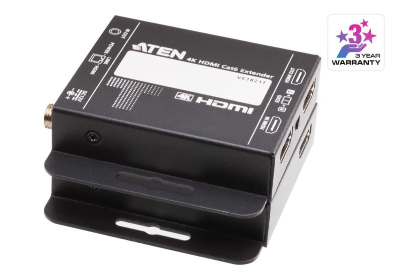 Video Extender 4k HDMI CAT6 ATEN VE1821-AT-G. Tipul: Emițător & receiver AV, Rezoluţia maximă: 4096 x 2160 Pixel