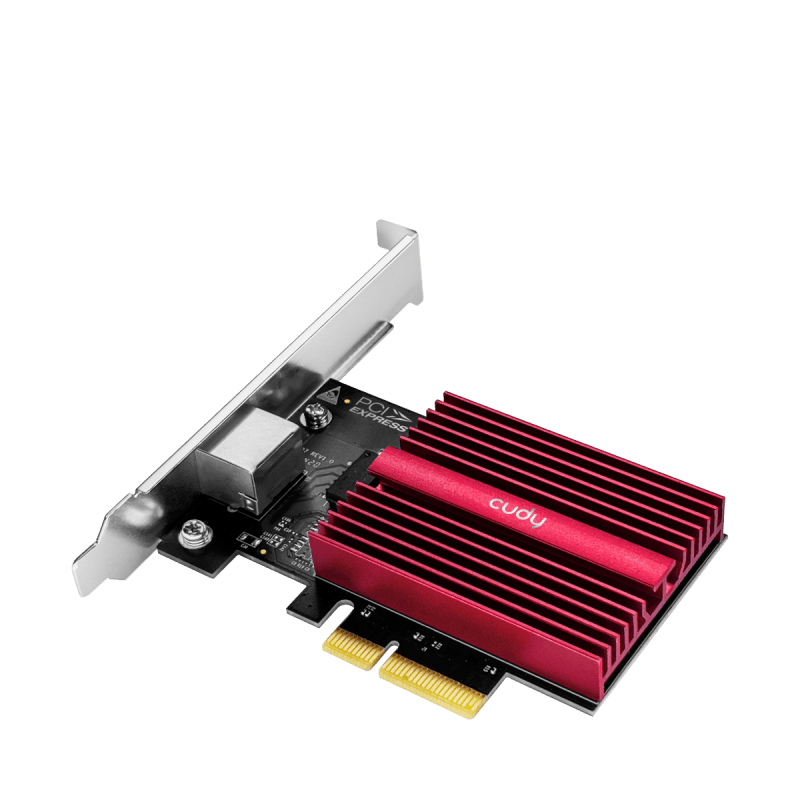 CUDY PCI Express Adapter 10Gbps, Marvell AQC113R, 10G/5G/2.5G/1000M/100M/10M Auto Adaptiv