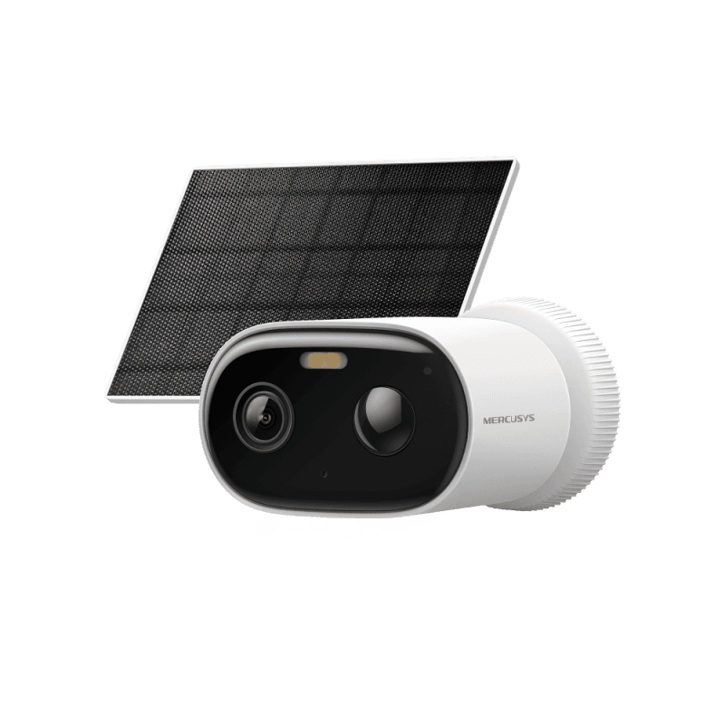 Solar-Power Security Camera Kit SPEC: 2K Resolution (2304×1296), Bullet Camera, Built-in Microphone and Speaker