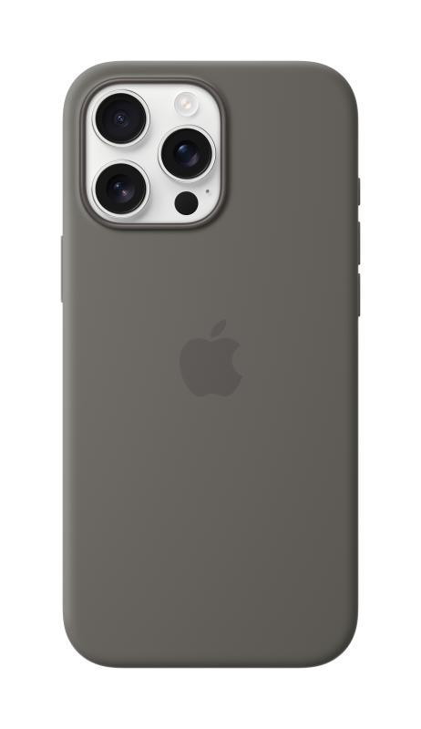 iPhone 16 Pro Max Silicone Case with MagSafe - Stone Gray