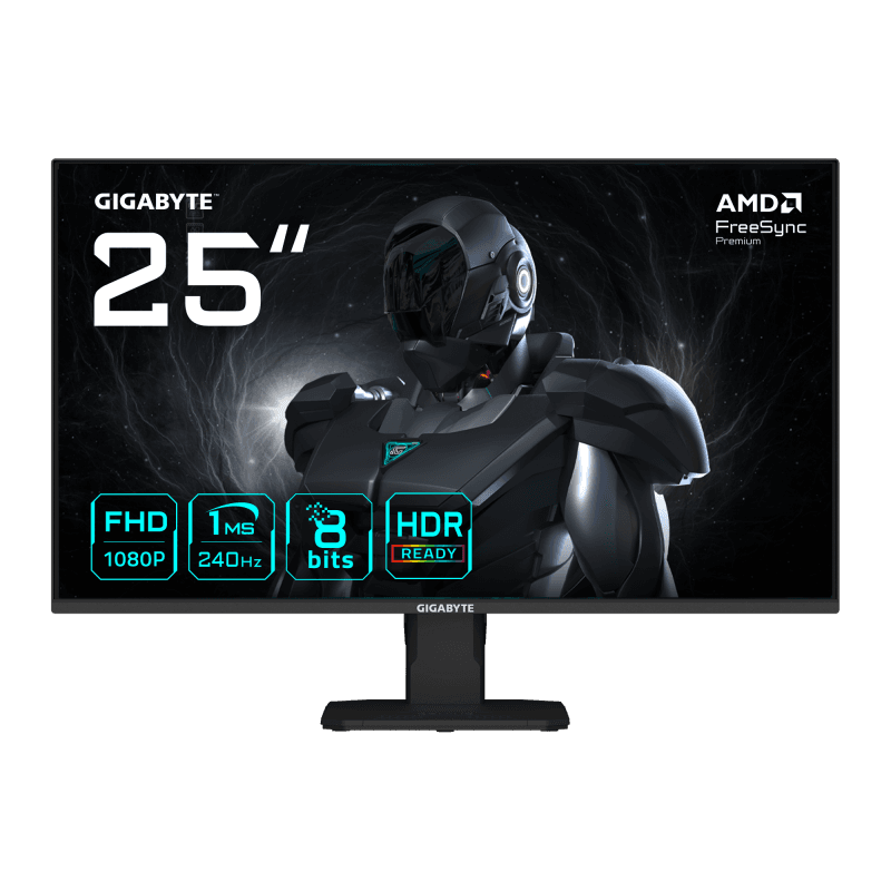 Monitor Gaming GIGABYTE GS25F2A, 24.5", 1920 x 1080 pixeli, Black, 2 ani Garantie