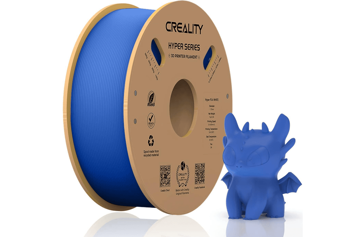 CREALITY HYPER PLA 3D Printer Filament, Blue, Temperatura printare: 200-220 grade celsius, Diametru filament: 1.75mm