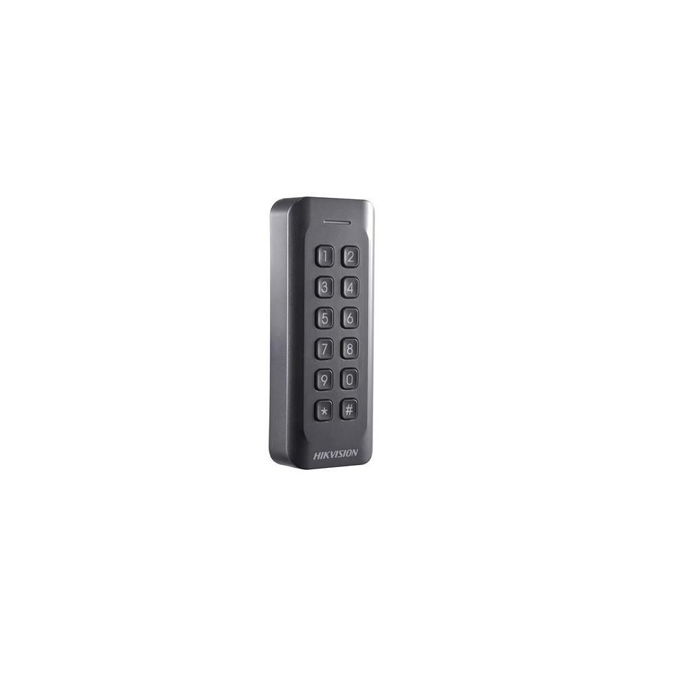 Cititor card cu tastatura Hikvision, DS-K1802MK; citeste carduri MIFARE; frecventa operare: 13.56MHz; indicator LED de