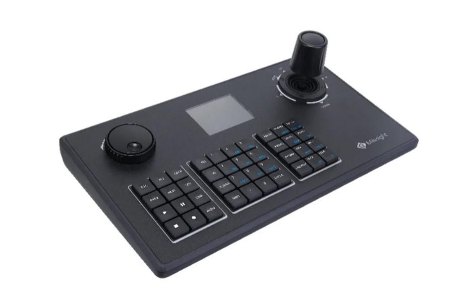 Tastatura  Milesight MS-K01, Echipamente controlate: NVR si camere PTZ; Ecran: 58X44(2.8") Blue Screen; Joystick:4-axis