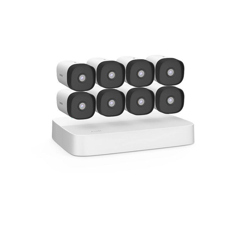 Tenda kit supraveghere 8 canele POE K8P-4TR, rezolutie: 4MP, latime banda: 60Mbps, intrari audio: 1 ch, RCA
