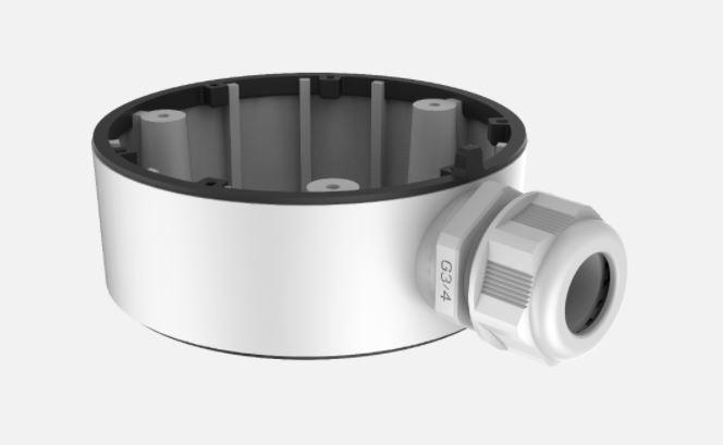 Cutie jonctiune Hikvision DS-1280ZJ-TR13, material aliaj de aluminiu, culoare alba