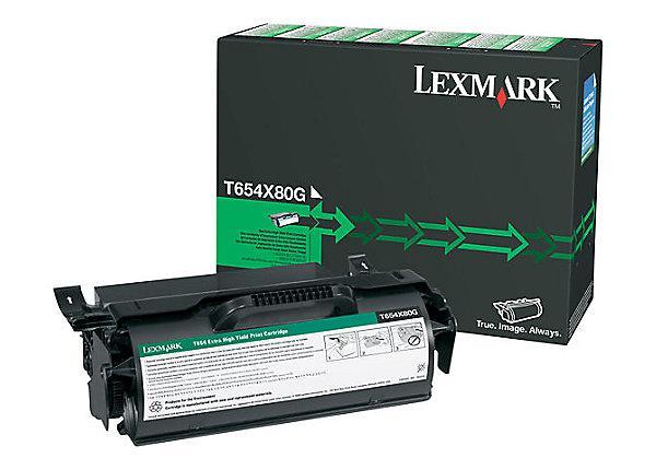 Toner Lexmark T654X80G, Black